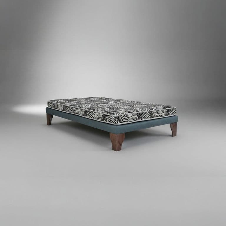 Cama 1.5 Plaza Box 8 cm L190 cm + Colchon Modelo Ideal - Pata 19.5 Cm