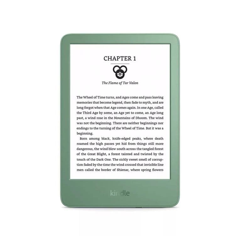 Lector Kindle 6 16GB E-Reader Pantalla E-Ink 300 ppi Luz Ajustable WiFi Matcha