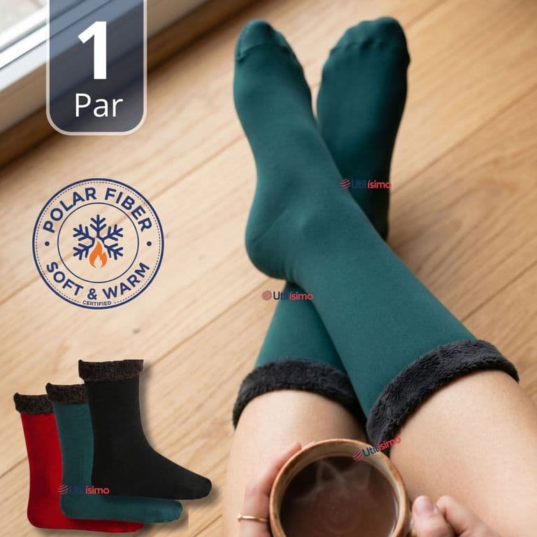 Calcetin Chiporro Mujer Ultra Termico Invierno Polar Surtido Unicolor 1 Par Multicolor 32-34