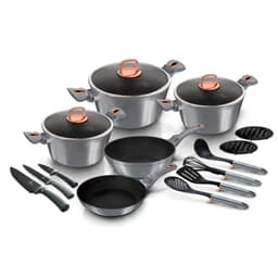 BATERIA DE COCINA 17 PZS ANTIADHERENTE MOONLIGHT COLLECTION