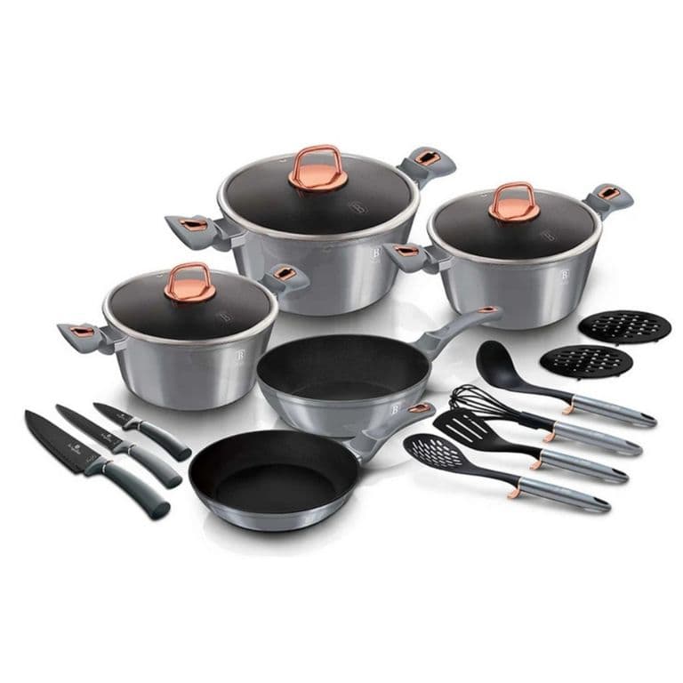 BATERIA DE COCINA 17 PZS ANTIADHERENTE MOONLIGHT COLLECTION