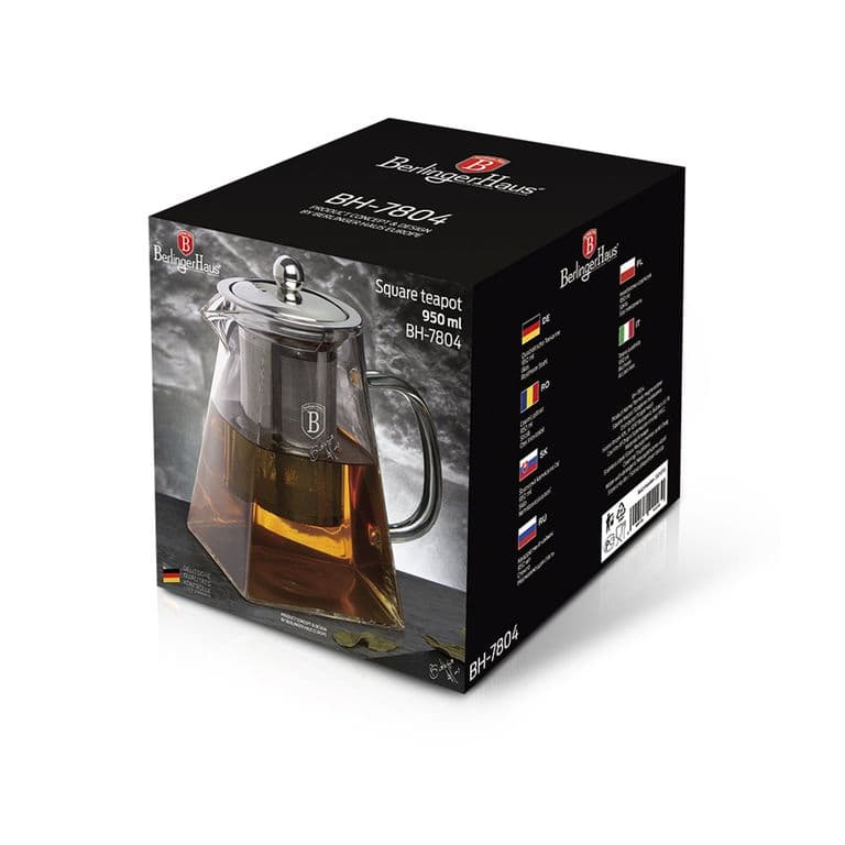 TETERA DE VIDRIO BOROSILICATO PARA INFUSION 950 ML