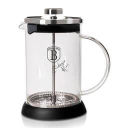 CAFETERA FRANCESA DE ACERO INOXIDABLE 800 ML COLOR PLATINO