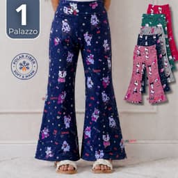 Pantalon Palazzo Buzo Polar Con Chiporro Nina Termico Surtido Hello Kitty Kuromi My Melody Sanrio Multicolor 2