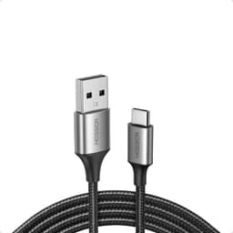 Cable Usb Tipo C To Usb 5 metros Carga rapida Iphone Samsung 60 Watts Trenzado Negro