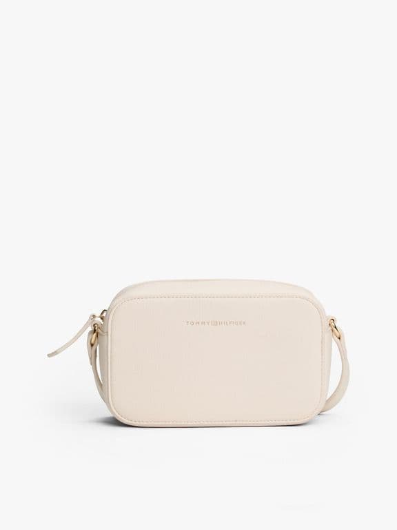 Cartera Bandolera Con Logo Metalizado Beige Beige TALLA UNICA