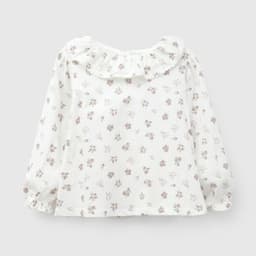 Polera Manga Larga Nina Vuelos Flores Blanco Blanco 3-4 ANOS