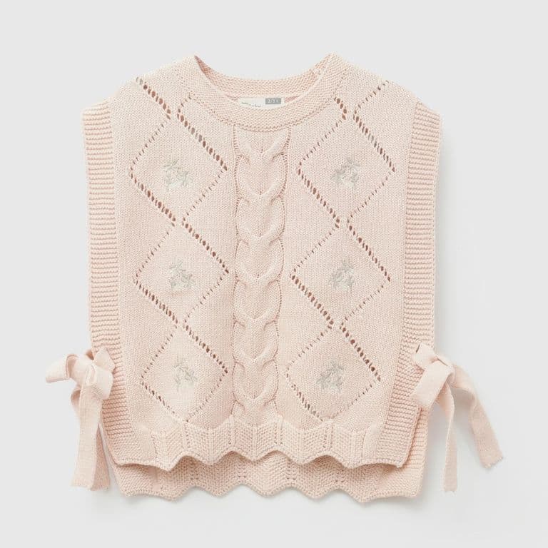 Sweater Nina Tejido Rosa 3-4 ANOS