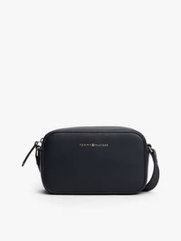 Cartera Bandolera Con Logo Metalizado Azul Azul TALLA UNICA