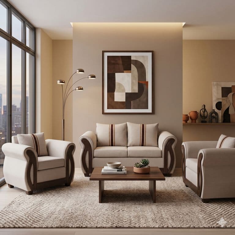 JUEGO DE LIVING 2-1-1 ISIDORA Beige