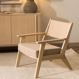 Poltrona Aoyama Fibra Beige Beige ...