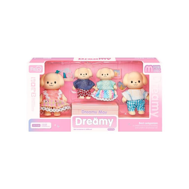 Set 4 Figuras Perros