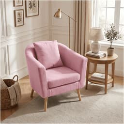 Sitial Poltrona Silla Sillon Con Cojin De Regalo 80x70x52cm Rosa