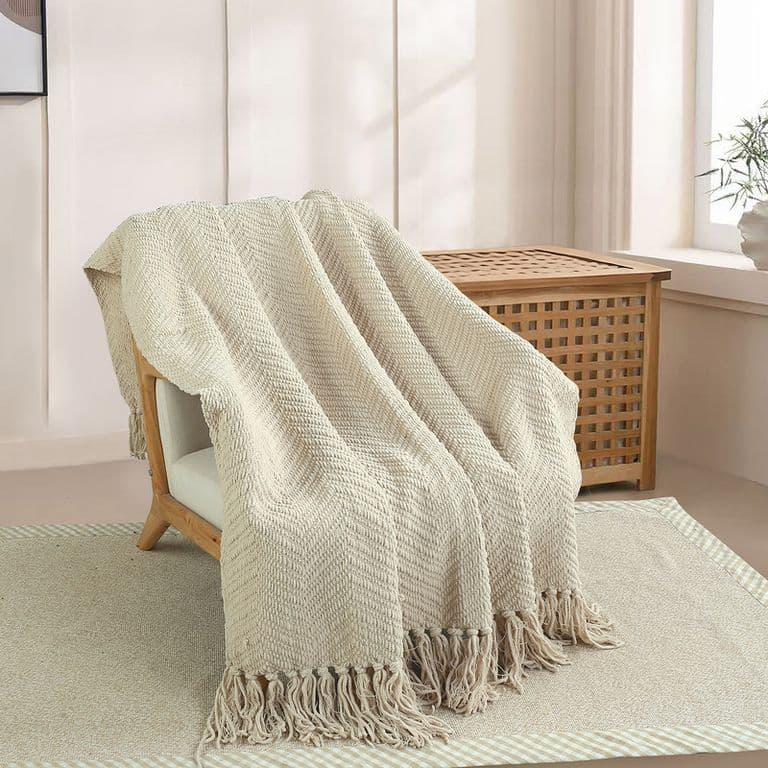 MANTA ESPIGA S 125X150 BEIGE Beige 1 PLAZA