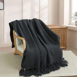 MANTA ESPIGA S 125X150 GRIS OSCURO Gris 1 PLAZA