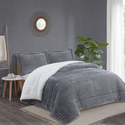 PLUMON STRIPE GRIS 1.5 PL Gris 1,5 PLAZAS