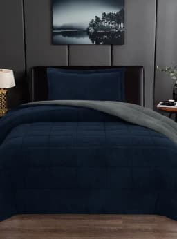 PLUMON SHERPA BICOLOR GRIS 1.5 PL Gris 1,5 PLAZAS