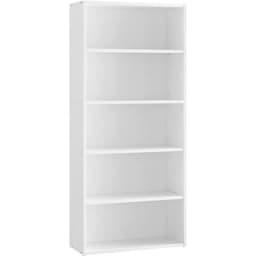 Estanteria Librero Clasico Blanco 5 Niveles Verum