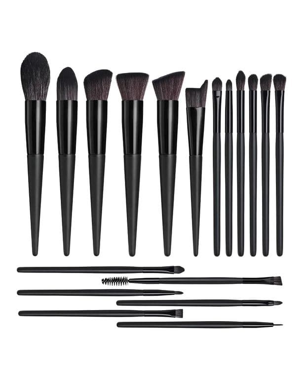 Set 18 Brochas De Maquillaje Profesionales Alta Calidad Labg