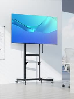 Pedestal de TV para 55" a 100" 70kg Inclinable y Ajustable altura Hasta 1.74cm - SBRCR1044