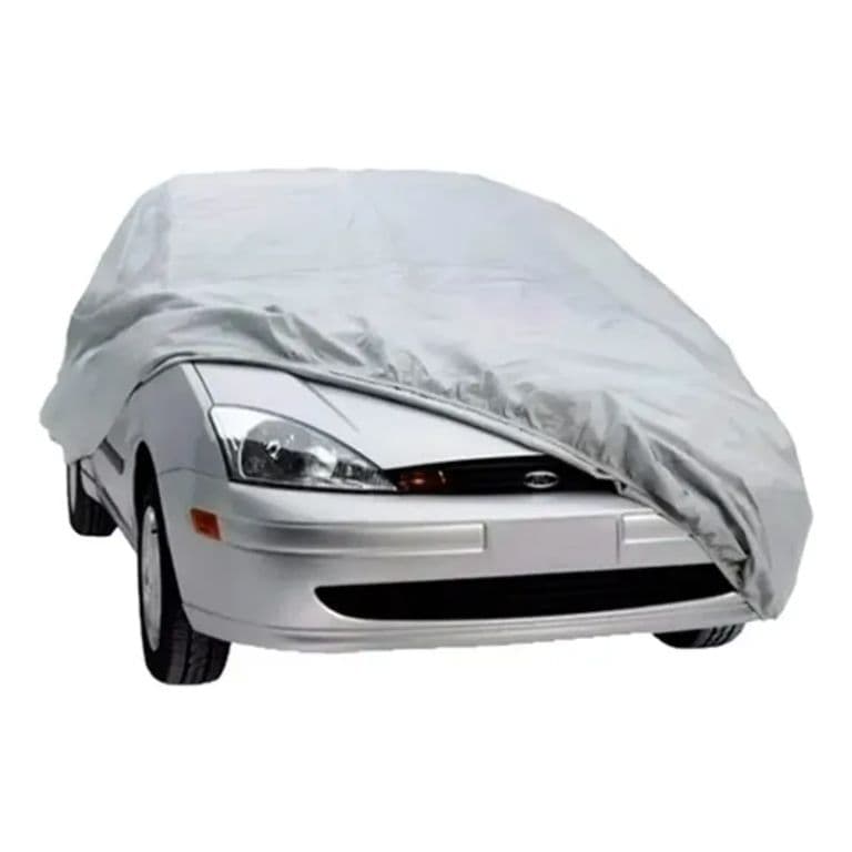 Funda Impermeable Para Auto Talla M Proteccion Solar Y Polvo Gris