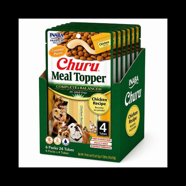 Churu Dog Meal Topper Pollo 14g x4 - Pack 6 Unidades