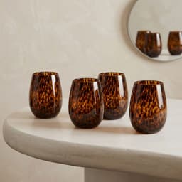 Set Decorativa de 4 Vasos de Vidrio Carey
