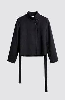 Blazer Cruzado Lazo Black Mujer Negro XS