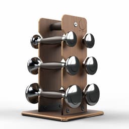 Rack de Madera con Mancuernas Enigma Strength