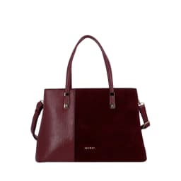 Cartera Tote Zagreb SC7 Mediana Burdeo Burdeos M