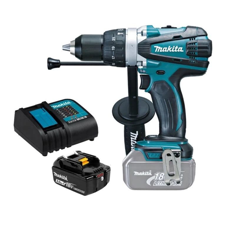 Taladro Atornillador Percutor 18v Inalambrico Dhp458 3Ah