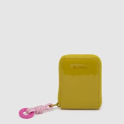 Tarjetero Charol Green Essentials Verde TALLA UNICA