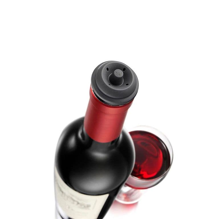 Set 6 Tapones de Vacio para Vino Gris