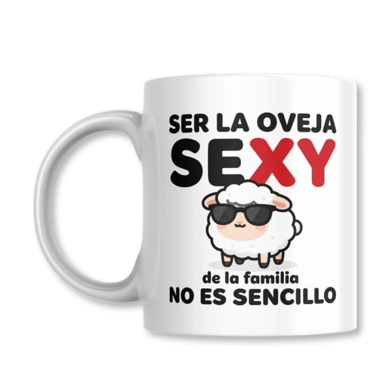 Tazon Ser la Oveja Sexy de la Familia no es Sencilllo Taza Sublimada 325ml
