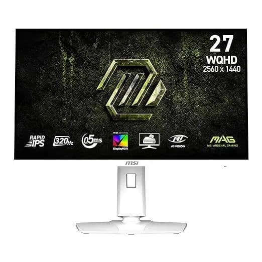 Monitor Gamer MAG 274QRFW X32, 27Plano 320Hz, Fast IPS, HDR400, QHD, 0.5ms