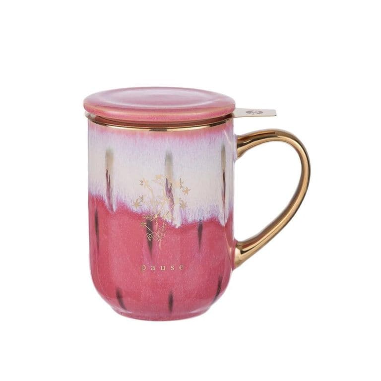 Mug Bhoro Ceramica Pink Pause 425 ml