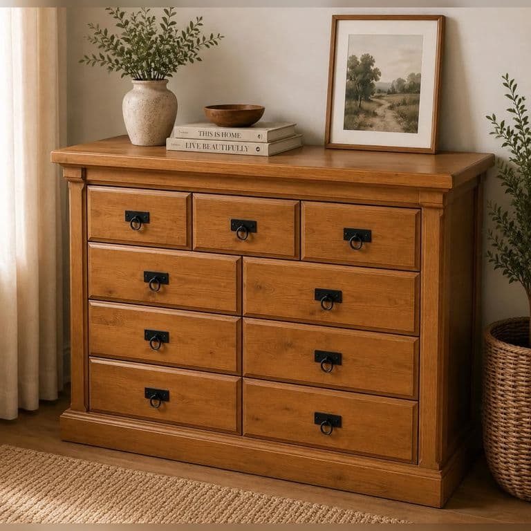 Comoda 9 Cajones Munich Color Caramelo