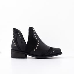 Botin Mujer Cuero Mujer Gallito Negro Negro 35