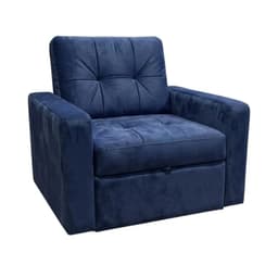 SOFA CAMA MILAN UN CUERPO FELPA AZUL MARINO Azul marino