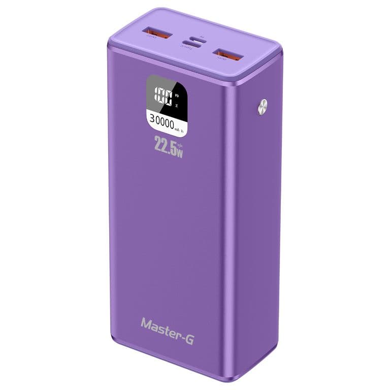 Bateria Externa Power Bank 30000 Mah 22.5W UCP30MPD Morada
