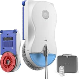 Hutt R10 Robot Limpiacristales con Sistema de Limpieza Hibrido Humedo/Seco, 7000 Pa Open Box