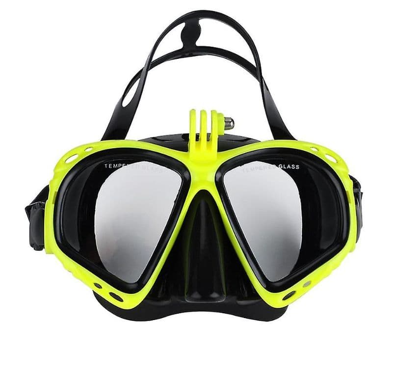 Lentes de Snorkel Amarillo Fluorecente camara deportiva Gopro u otras