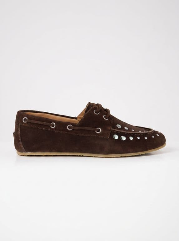 Mocasin Cuero Mujer Lucera Cafe Cafe 35