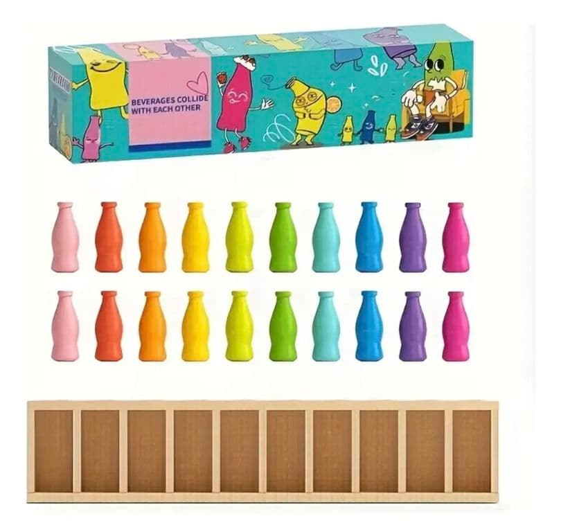 Juego De Mesa Adivina y Ordena Las Botellas