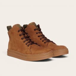 Zapatilla Altas de Cuero Manquehue - Cafe Claro/Cristal Beige 39
