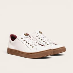 Zapatilla de Cuero Original Tronador - Blanco/Cristal Blanco 39