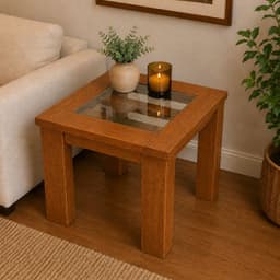 Mesa lateral Milan color Caramelo