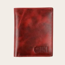 Billetera de Cuero SlimWallet Maule - Rojo Rojo TALLA UNICA