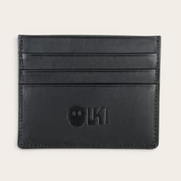 Billetera Tarjetero de Cuero Rapel - Negro Negro TALLA UNICA