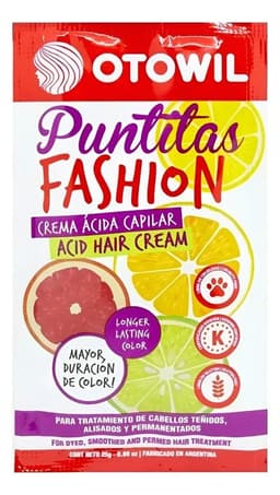 Tratamiento Puntitas Fashion Crema Acida Sobre 25gr ...